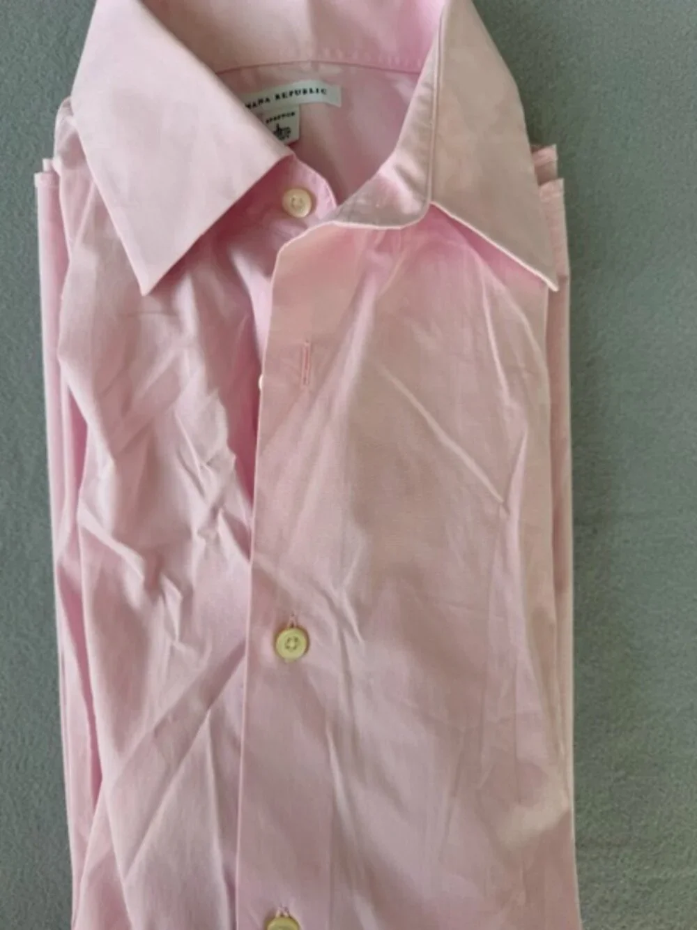 Banana Republic Men casual button down shirt, Stretch, size: Large
